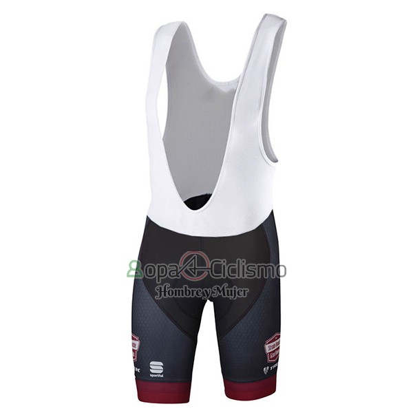 Strade Ropa Ciclismo Culotte Corto 2017 Mangas Cortas Bianche Trek Rojo